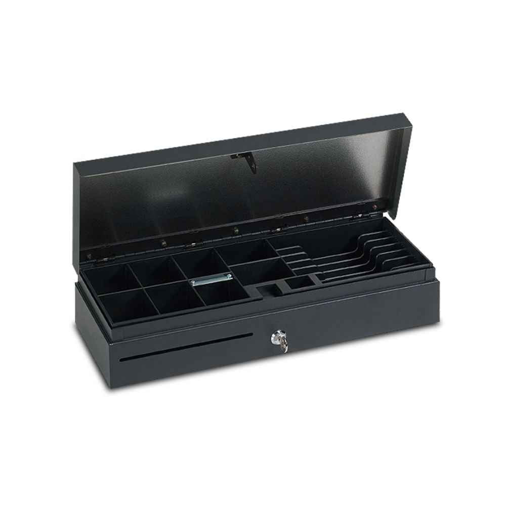 Flip Top FT-170 Cash Drawer, with 6 Notes and 8 Coins Compartment